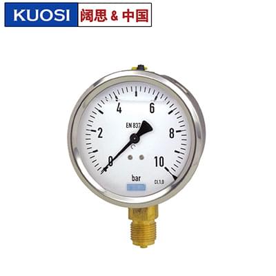 [耐震壓力表]波登管壓力表213.53.100 徑向安裝