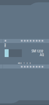 模擬量輸出模塊 AQ4 x 14 位；插入式端子排；輸出：+/-10V，0 到 20mA；診斷可組態(tài)；可選擇輸出替代值
