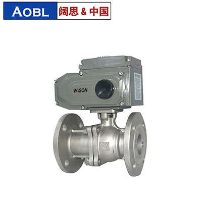 AOBL電動304不銹鋼法蘭球閥手自一體浮動球球閥閥門簡易安裝